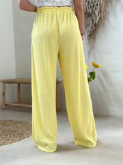 Le pantalon Raffaela jaune - Gualap