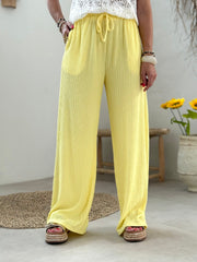 Le pantalon Raffaela jaune - Gualap