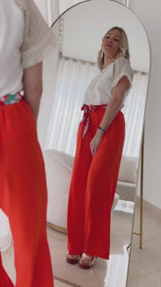 Le pantalon Agnessa orange