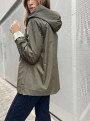 La veste Daphne courte reversible kaki-Gualap