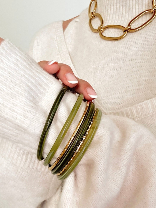 Le bracelet Harriett vert