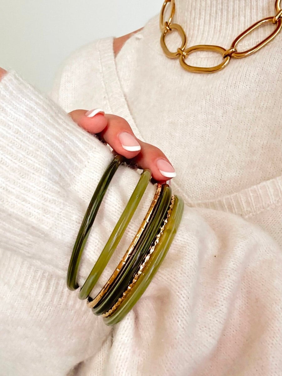 Le bracelet Harriett vert