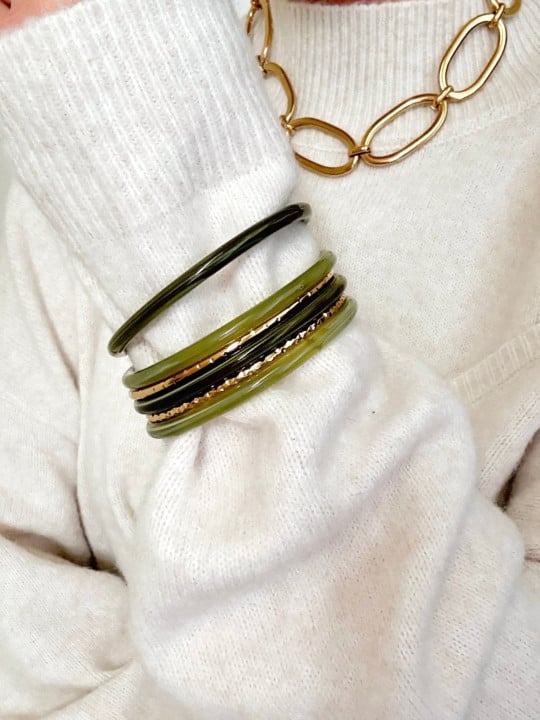 Le bracelet Harriett vert