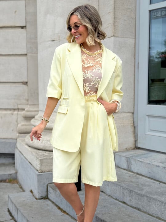 Le blazer Georgia jaune