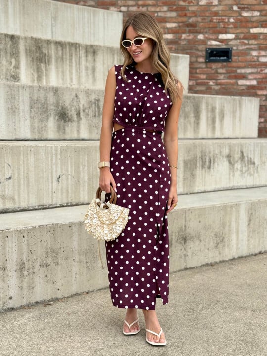 La robe Jessie bordeaux