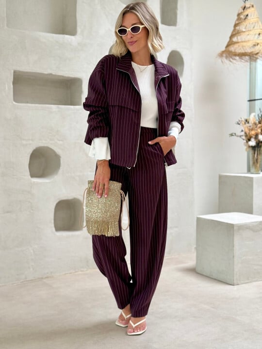La veste Marja bordeaux