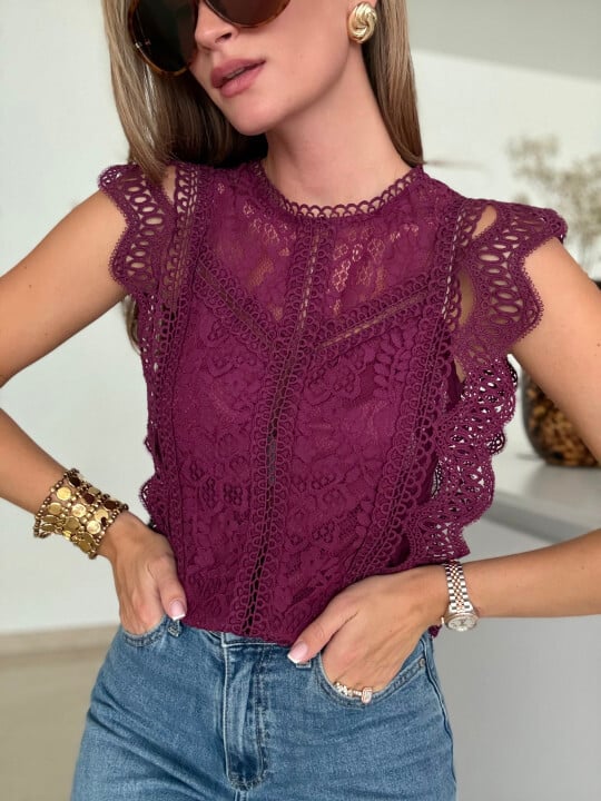 copy of La blouse perissia bordeaux
