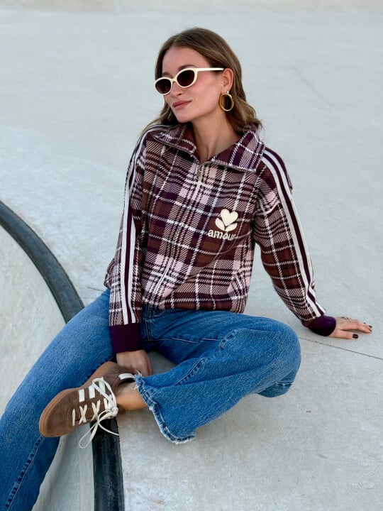 Le gilet Mollie bordeaux