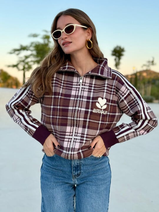 Le gilet Mollie bordeaux
