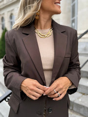 Le blazer Irene marron