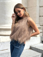 La blouse Hazel camel