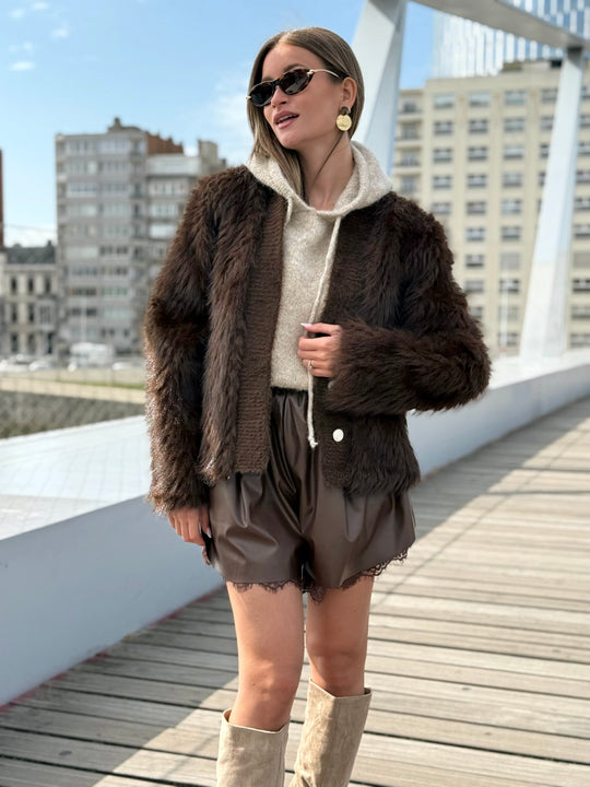 La veste Irina marron