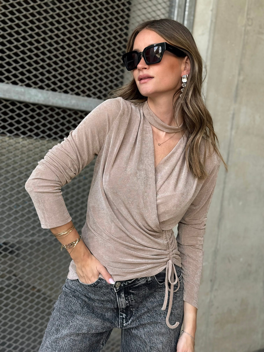La blouse Hella beige