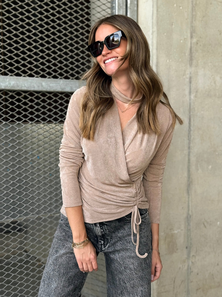 La blouse Hella beige
