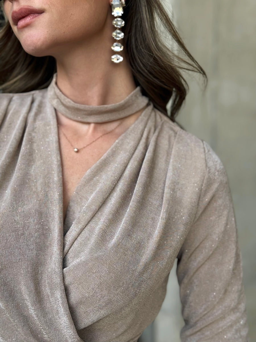 La blouse Hella beige