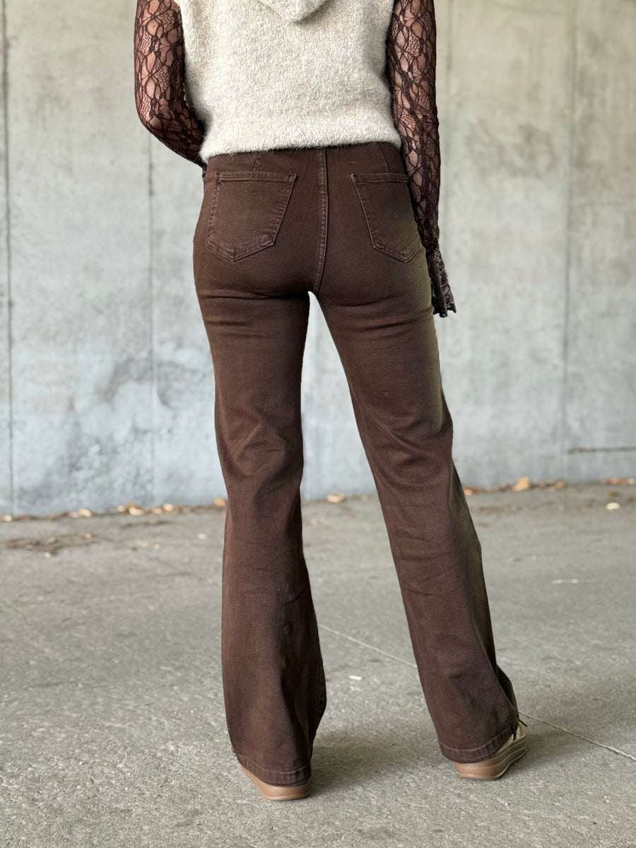Le jeans Calista marron