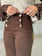Le jeans Calista marron