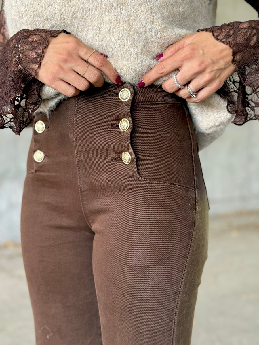 Le jeans Calista marron