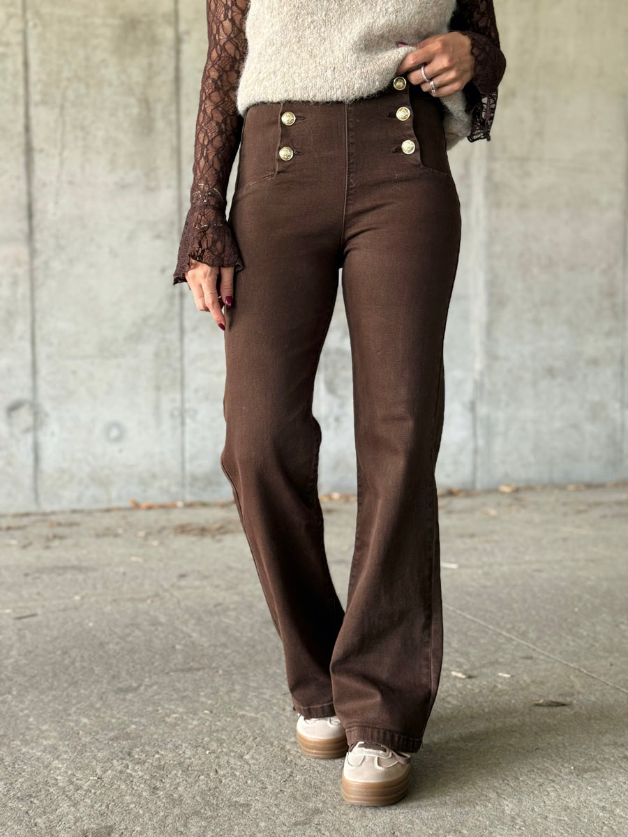 Le jeans Calista marron
