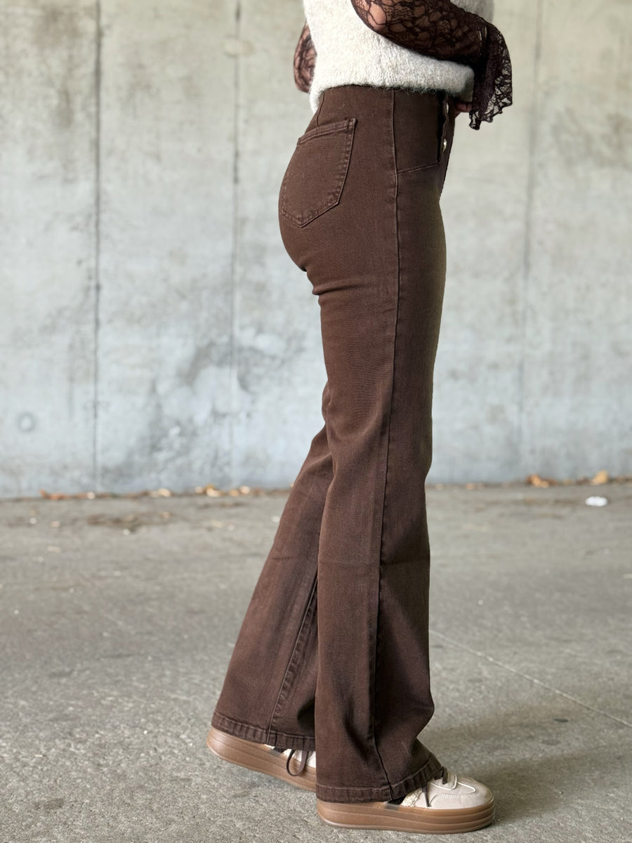 Le jeans Calista marron