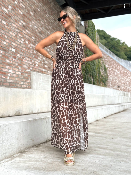 La robe Genna brun