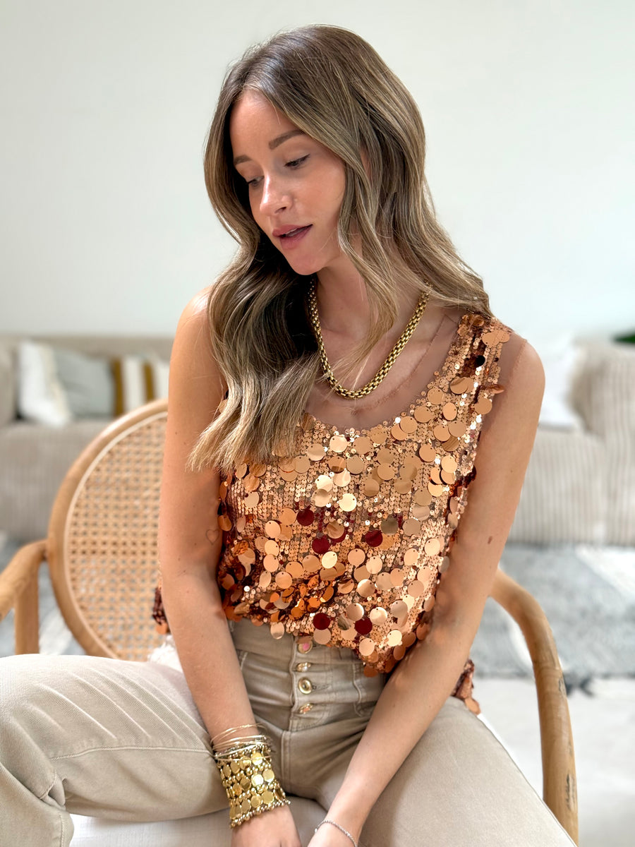 La blouse Anita bronze