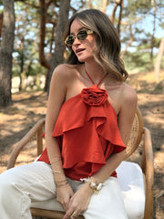 La blouse Alice rouille - Gualap