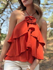 La blouse Alice rouille - Gualap