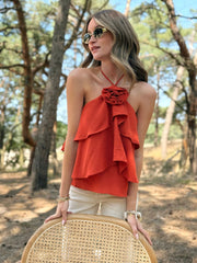 La blouse Alice rouille - Gualap