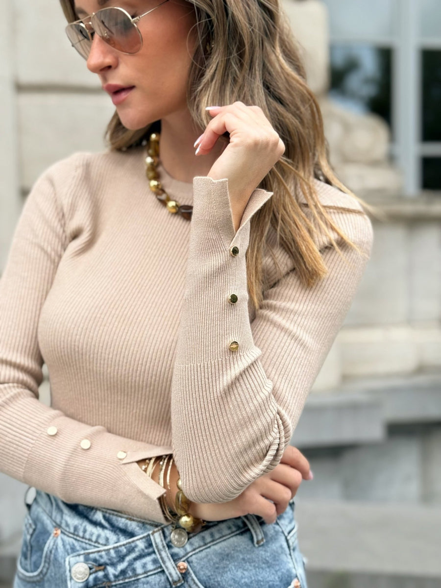 La blouse Cezanne Camel - Gualap