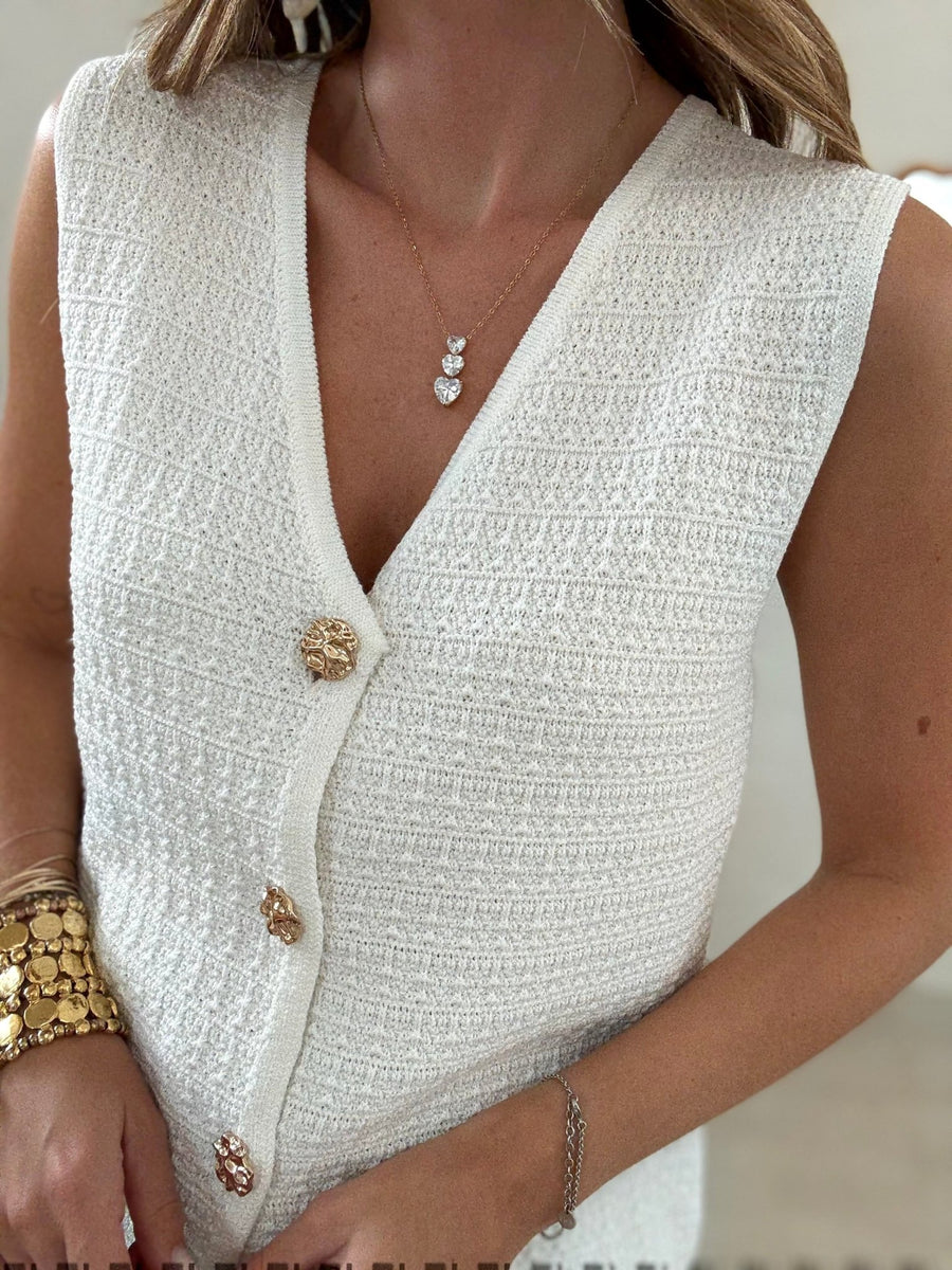 La blouse Charlie blanc casse - Gualap