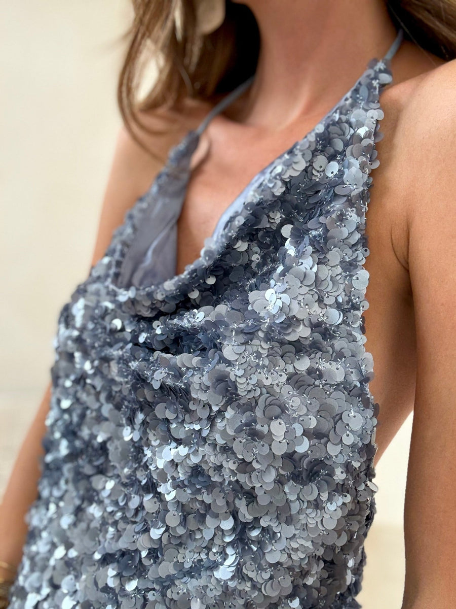 La blouse Eda gris - Gualap