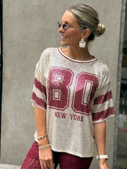 La blouse Evana bordeaux - Gualap