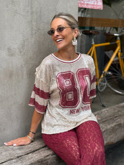 La blouse Evana bordeaux - Gualap