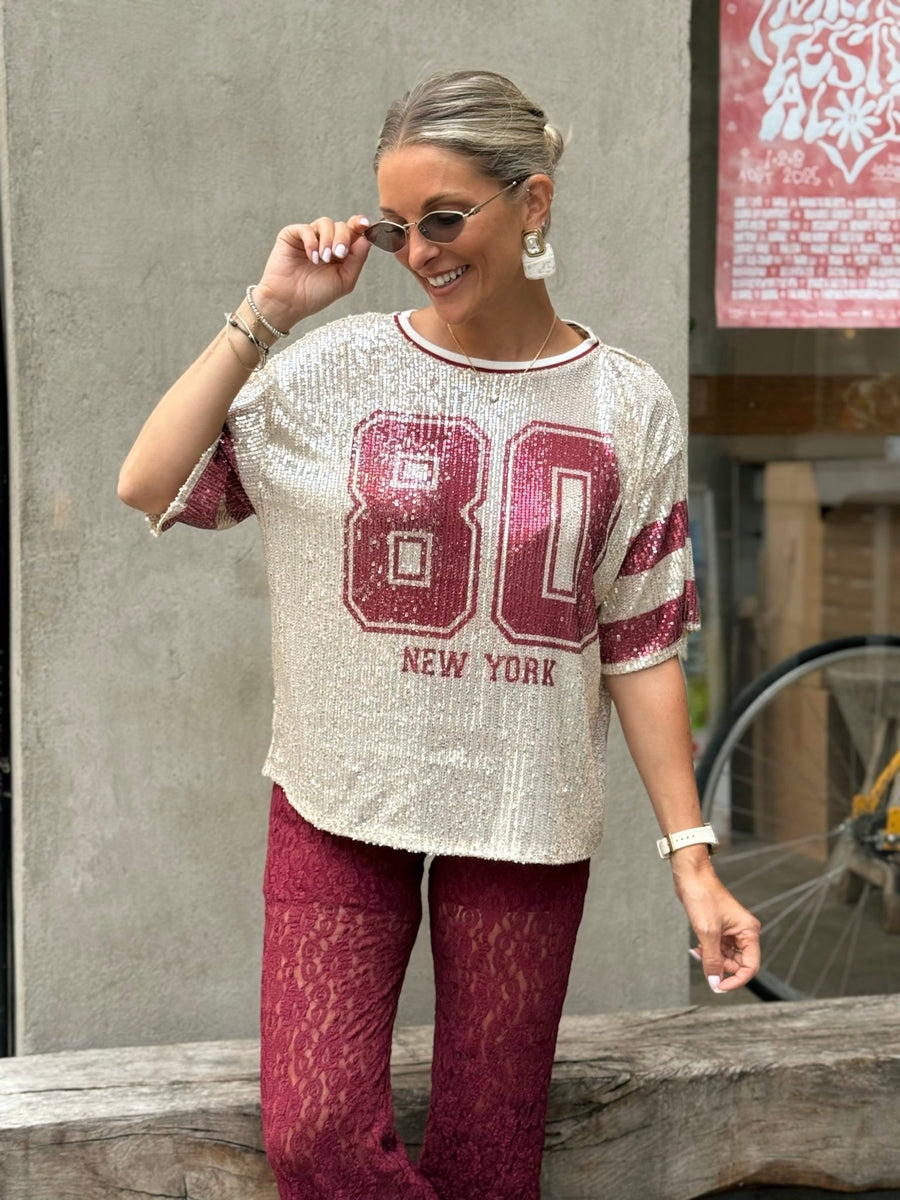 La blouse Evana bordeaux - Gualap