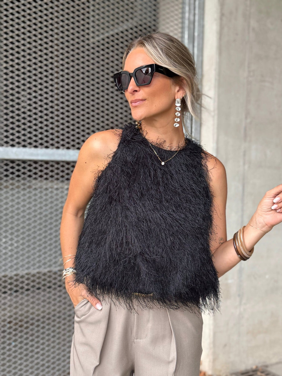 La blouse Hazel noir - Gualap