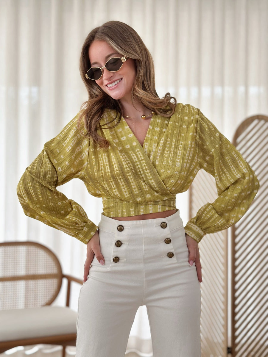 La blouse Jane jaune-Gualap