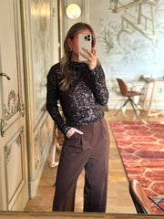 La blouse Uguette marron - Gualap