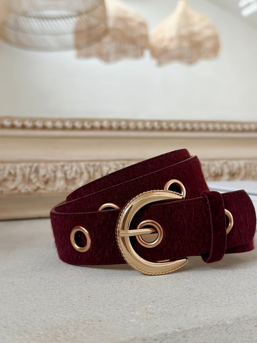 La ceinture Agnesa bordeaux - Gualap