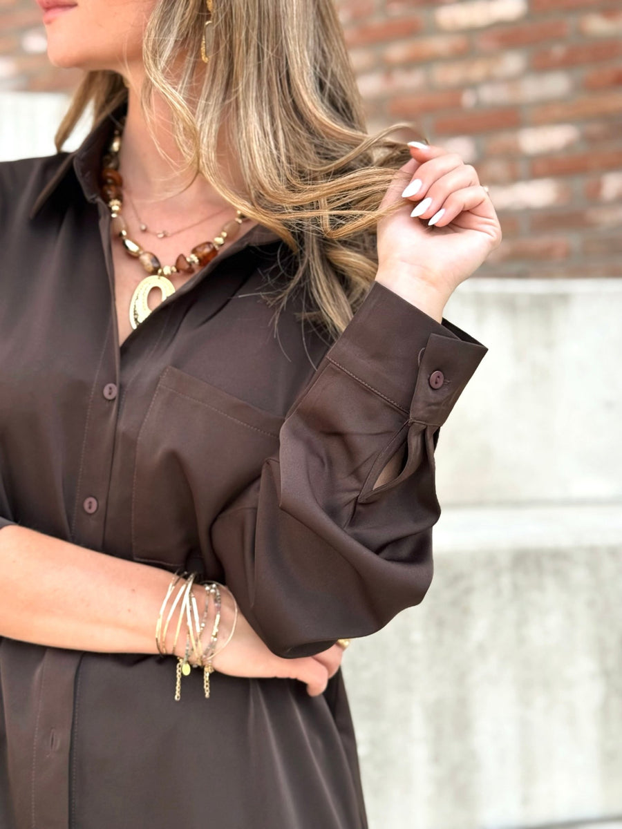 La chemise Darcie marron - Gualap