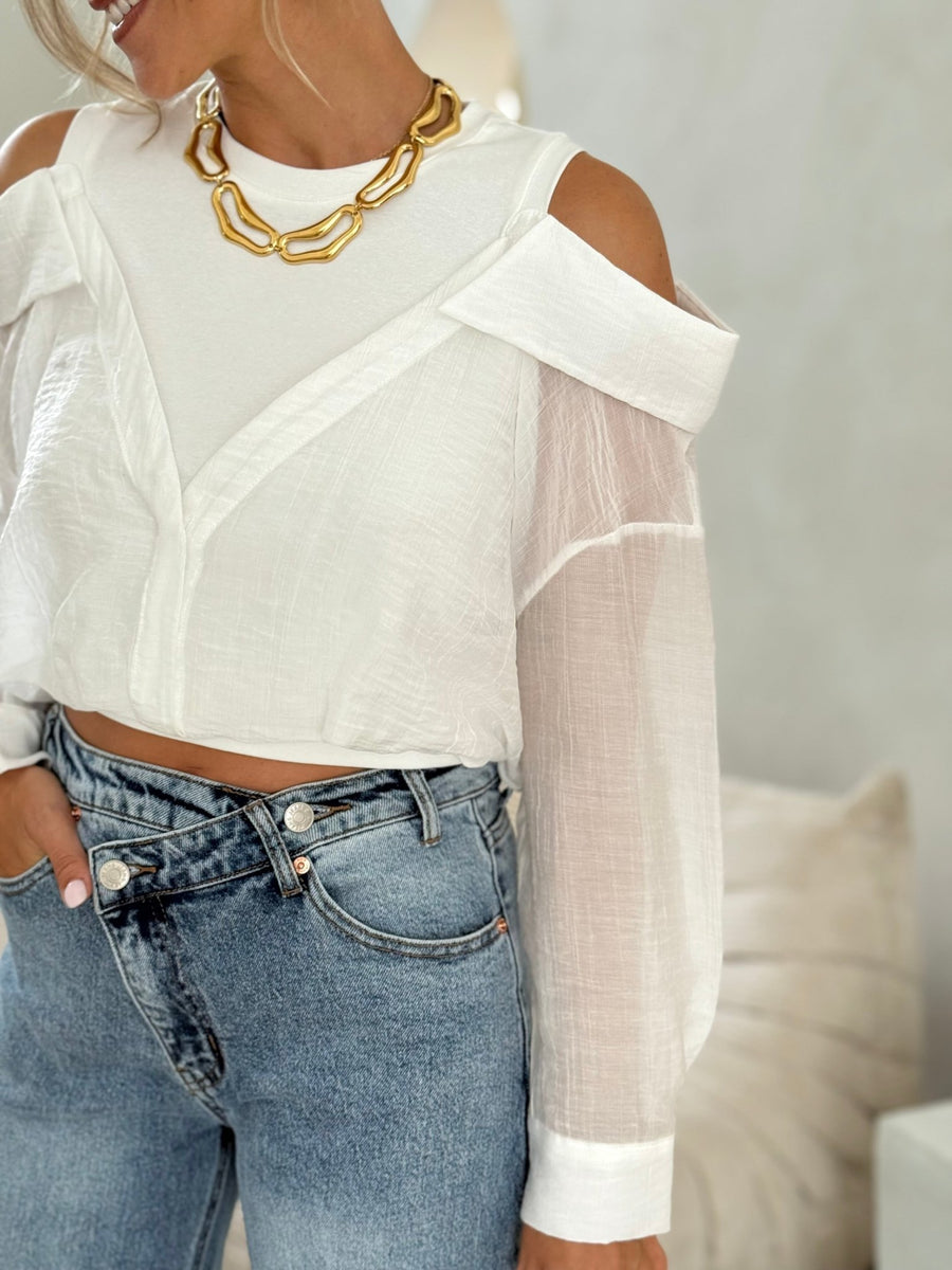 La chemise Donata blanc - Gualap