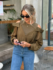 La chemise Donata kaki - Gualap
