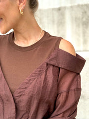La chemise Donata marron - Gualap