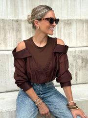 La chemise Donata marron - Gualap