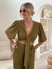 La combi Leonor kaki-Gualap