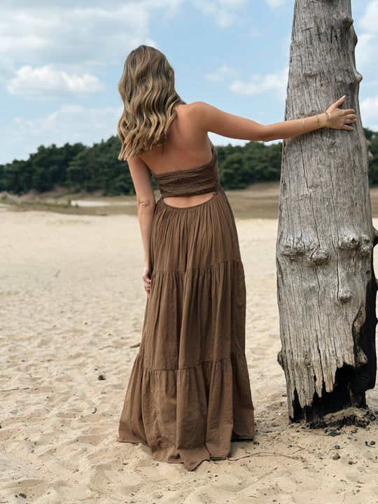 La robe Aria marron - Gualap