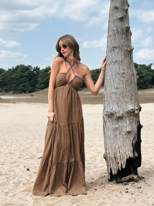 La robe Aria marron - Gualap