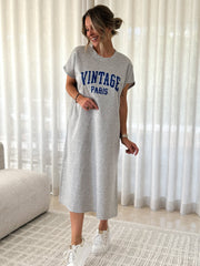 La robe Kelly gris - Gualap