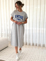 La robe Kelly gris - Gualap