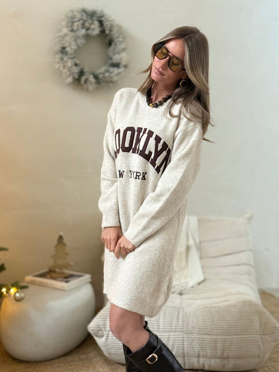 La robe Serena beige - Gualap